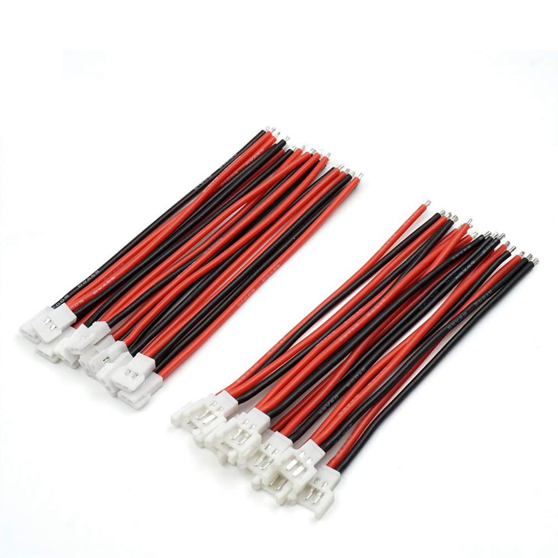 20 Pairs JST Connector, JST Plug, 1.25 MM 2-Pin Micro Electronics Male and Female Connector Plug with 3.94Inch(100mm) UL1571-28AWG Cable Wire