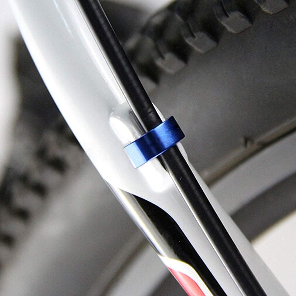 KIEVODE Fahrrad C-Clips – 10 Stück, Schwarz, Kunststoff, Für Brems- & Schaltkabel Am MTB/Rennrad