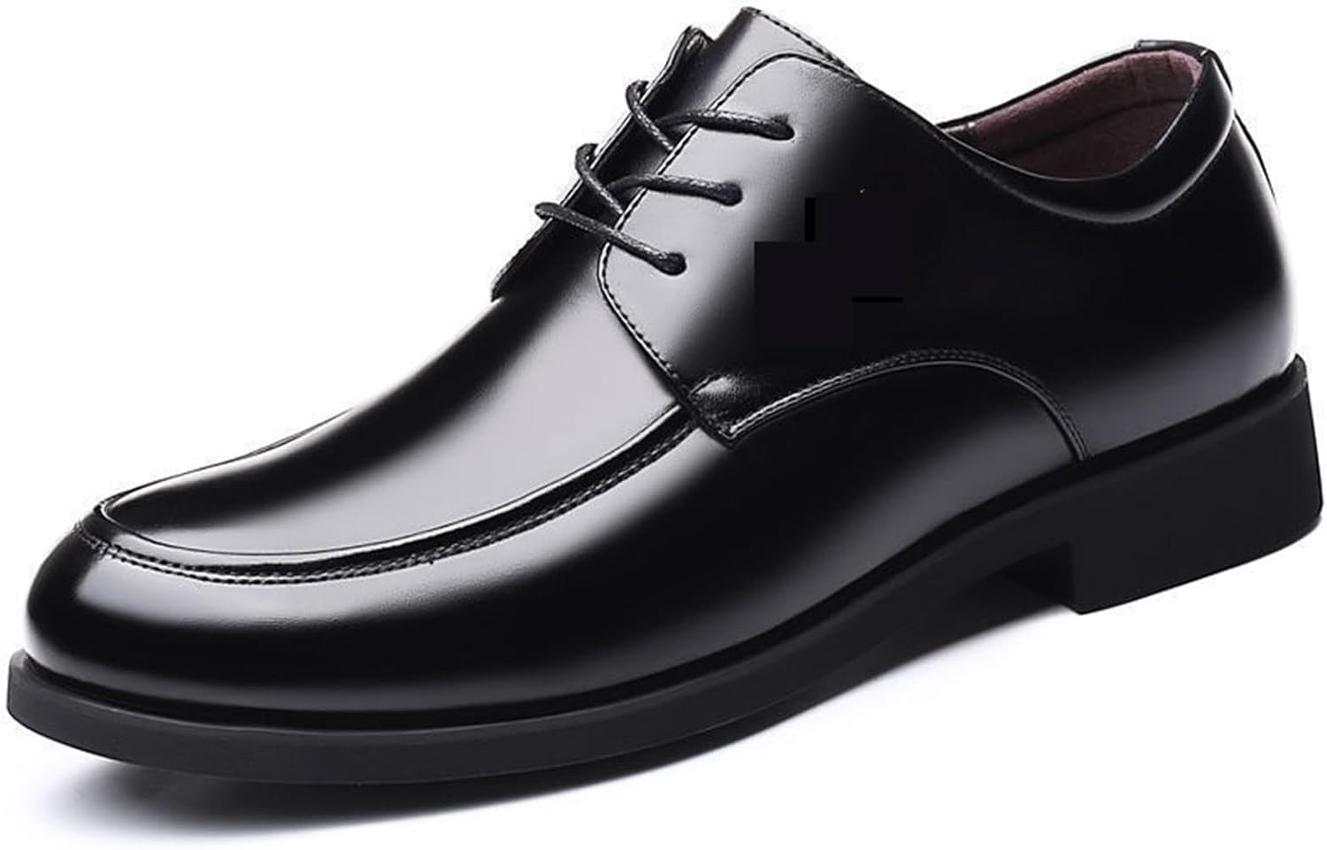 Dress Shoes for Men Men's Black Breathable Casual Leather Shoes Round Head Design for Comfort and Style