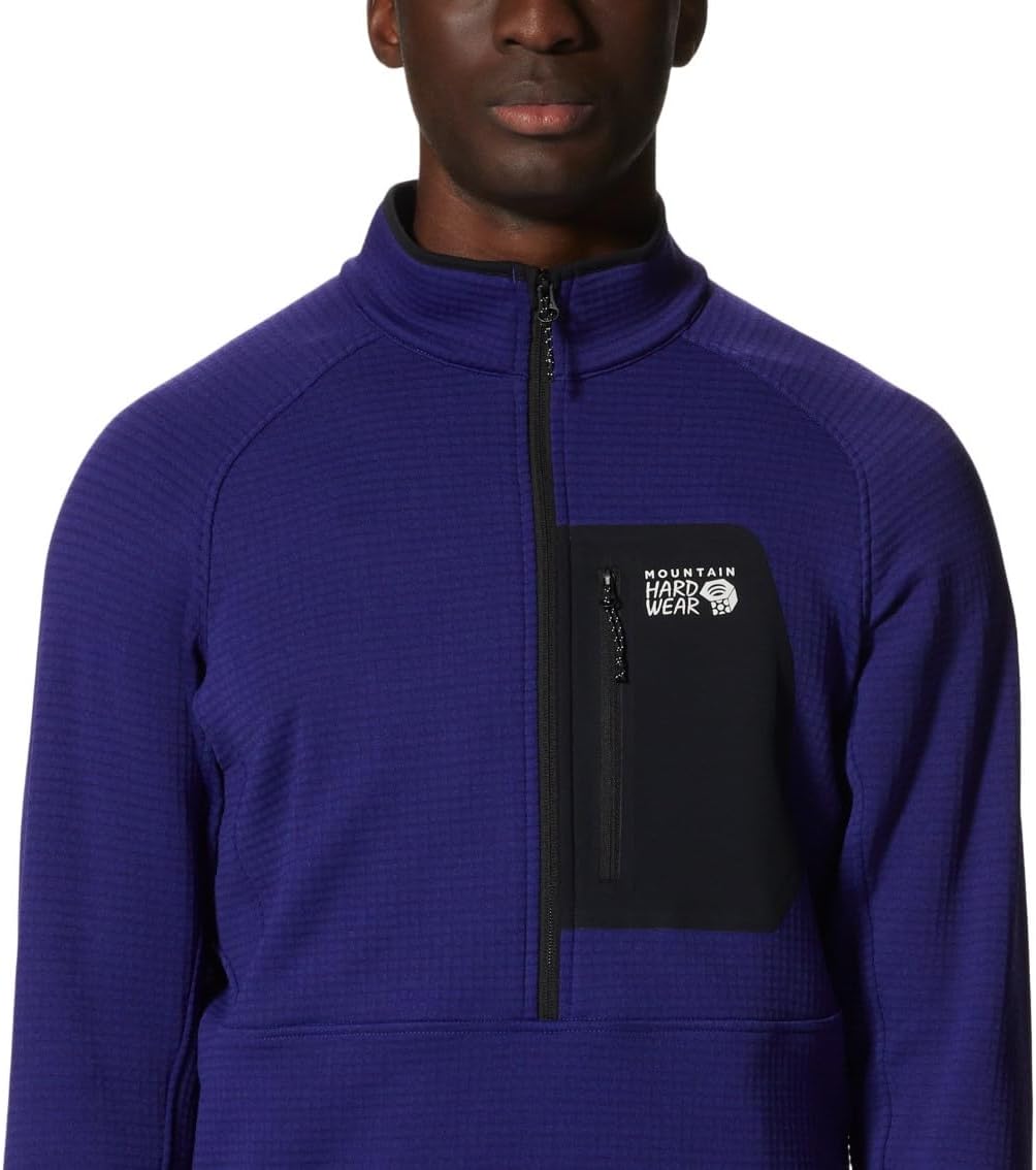 Mountain Hardwear Men's Polartec Power Grid Half Zip Jacket | Stylish and Warm Jacket for All Outdoor Adventures - Image 4