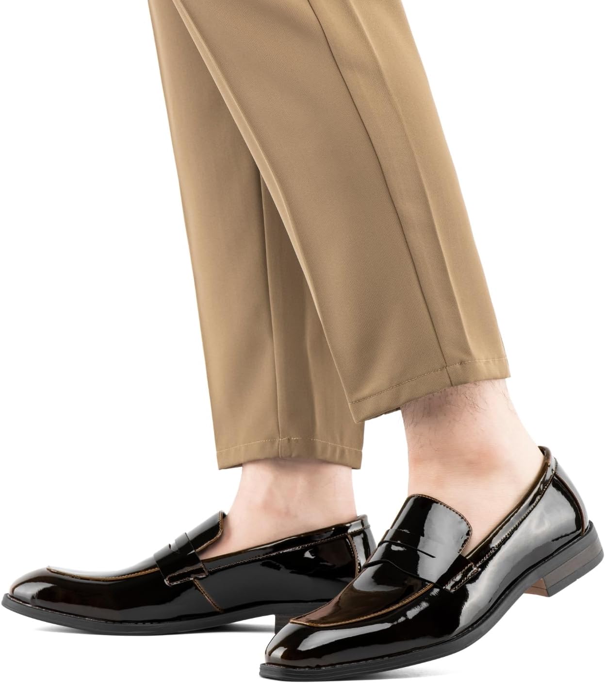 JITAI Mens Velvet Loafers Dress Shoes Loafers for Men Tuxedo Suit Shoes - Image 5