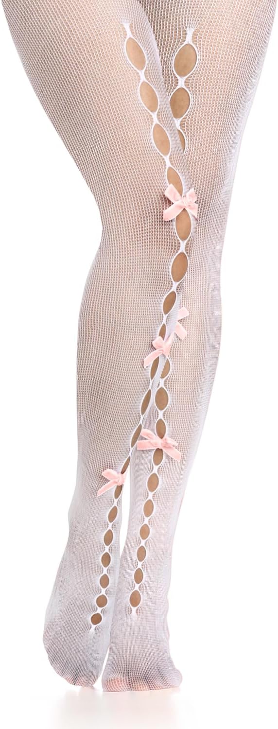 Benefeet Sox Fishnet Stockings or Women High Waist White Fishnet Tights Party Pantyhose Cosplay Costume Tights - Image 3