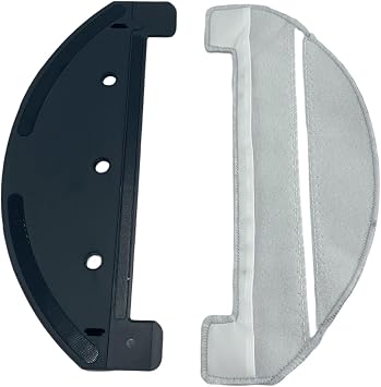 Mop Bracket and Cloths for Laresar Clean NEX Robot Vacuum, Microfiber Pads with Plastic Holder, Easy Install Replacement Parts