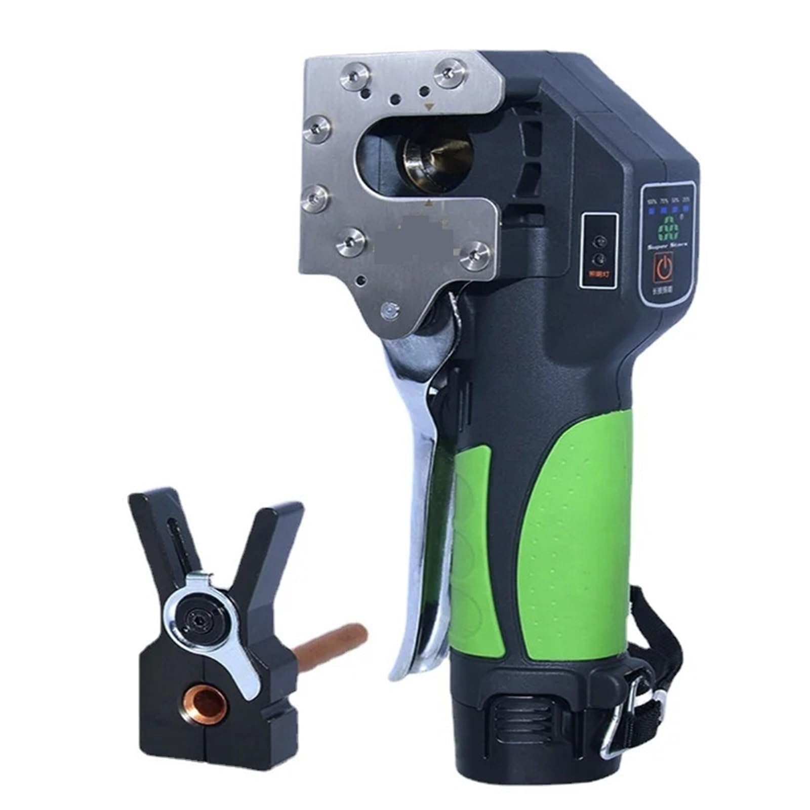 Strumento elettrico for svasatura di tubi in rame, alimentato a batteria al litio, Super Star ST-E900A, accessori host(Charger)