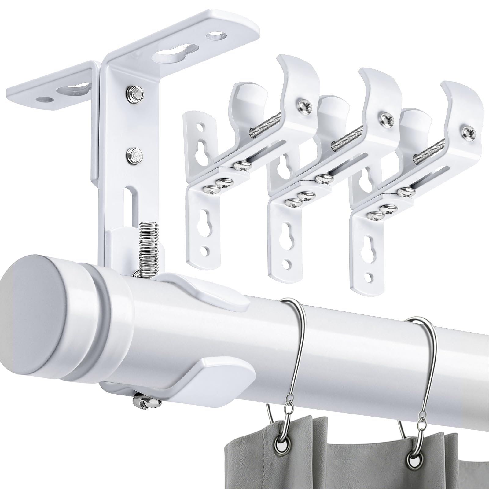Curtain Rod Brackets - Wall & Ceiling Mount -9