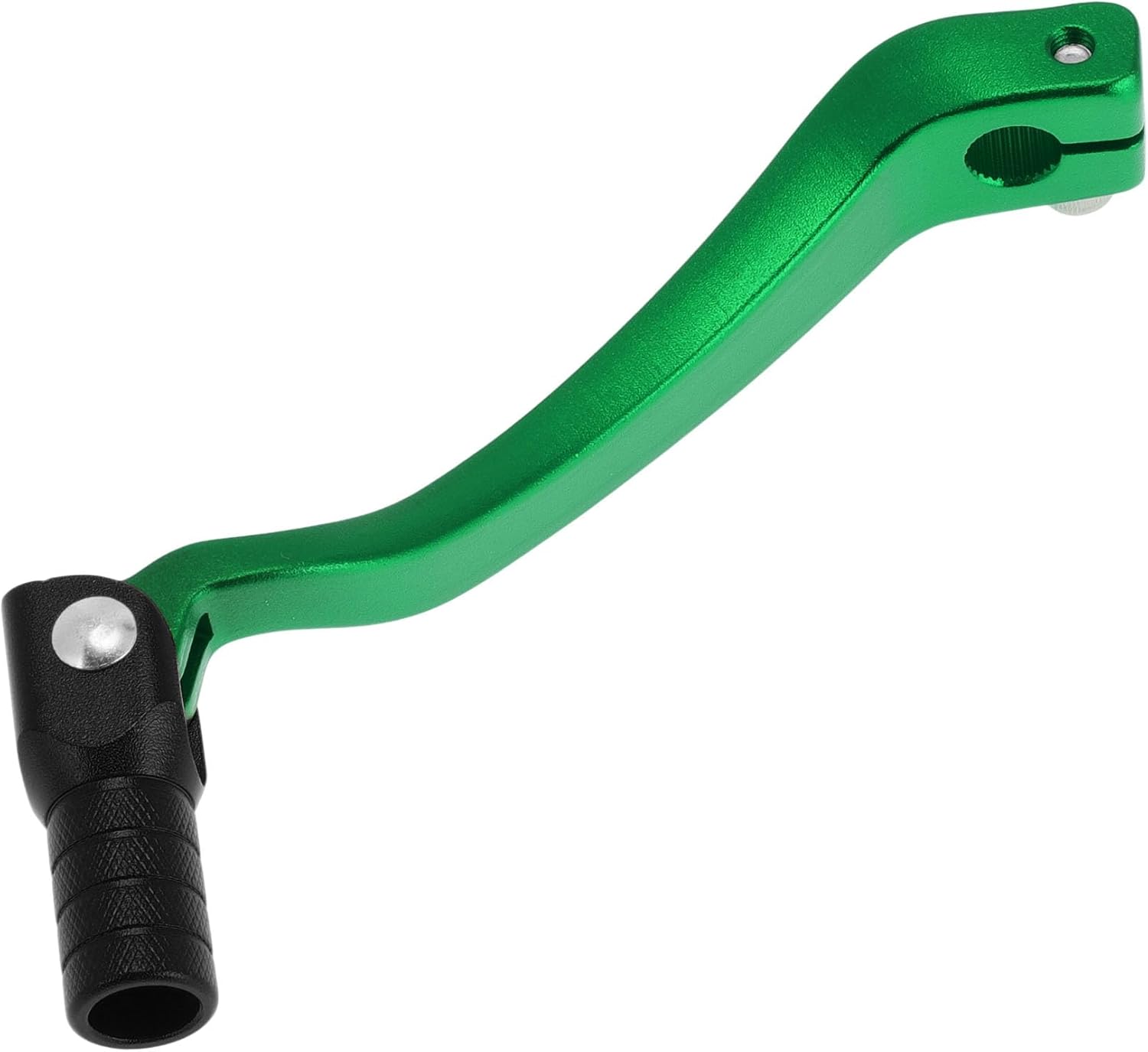 Folding Motorcycle Gear Shifter Lever for Kayo T6 Aluminum Alloy Pedal Shift Lever Arm Green Lever Black Head
