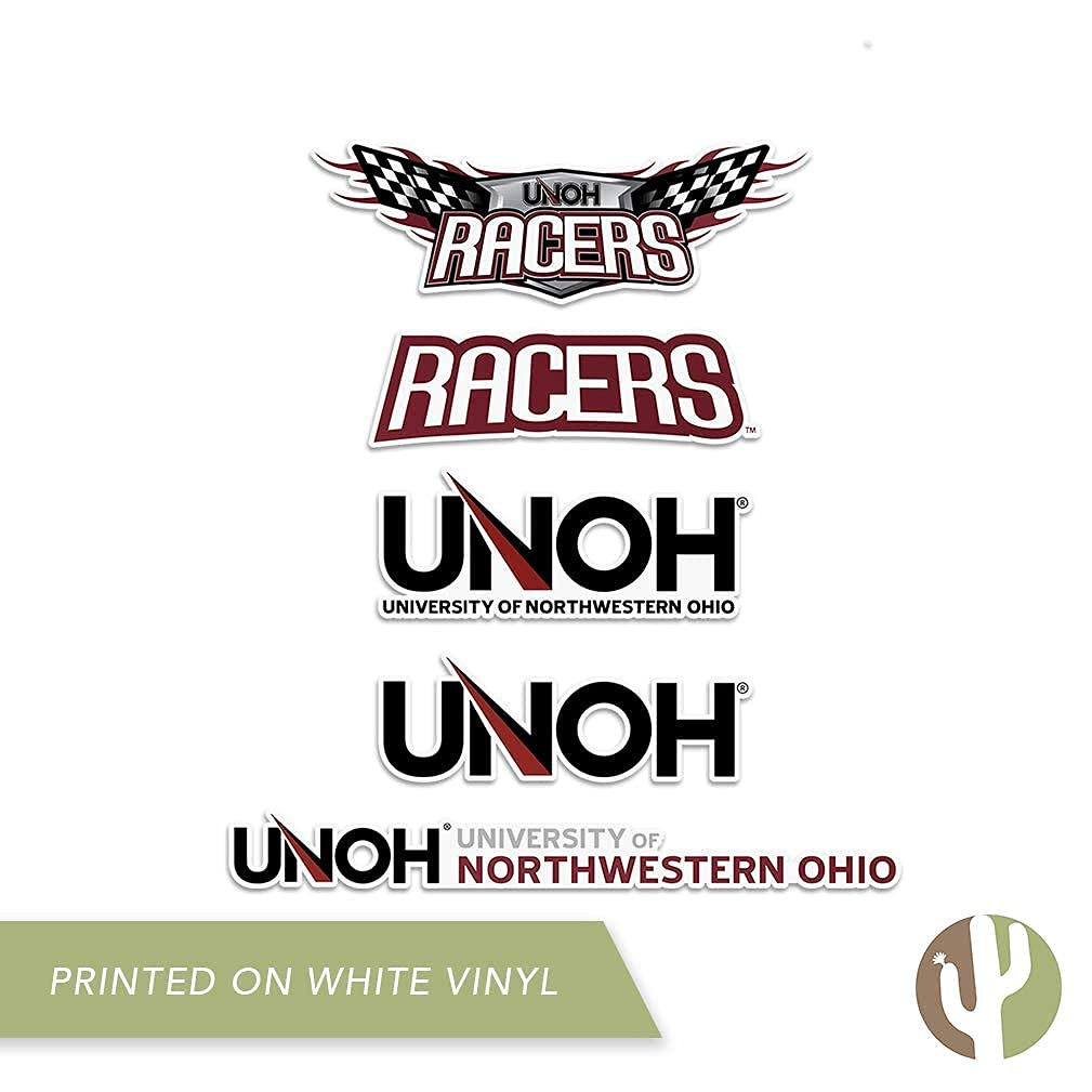 University Of Northwestern Ohio NCAA Sticker Pack – 8 Vinyl Decals For Laptop, Car, Water Bottle & Scrapbooking