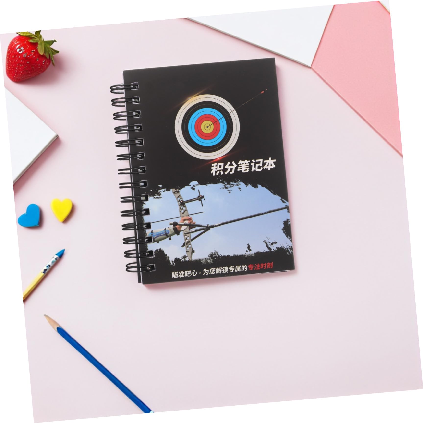 Cuaderno de puntuación para tiro con arco, tamaño pequeño portátil, numerosas hojas, registro de puntuación multifuncional para competiciones y entrenamientos deportivos