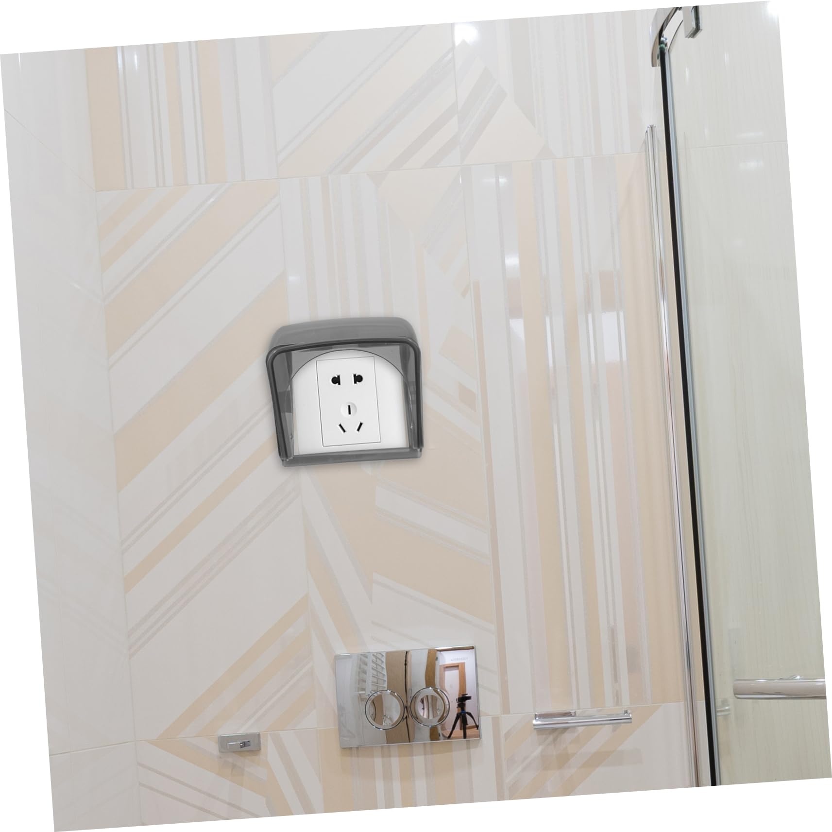SOLUSTRE 5stücke Outlet Cover Box Wasserdichter Stecker-schutz Für Außen Und Badezimmeranwendungen Installieren Und Schützt Vor Wasserschäden Einsetzbar