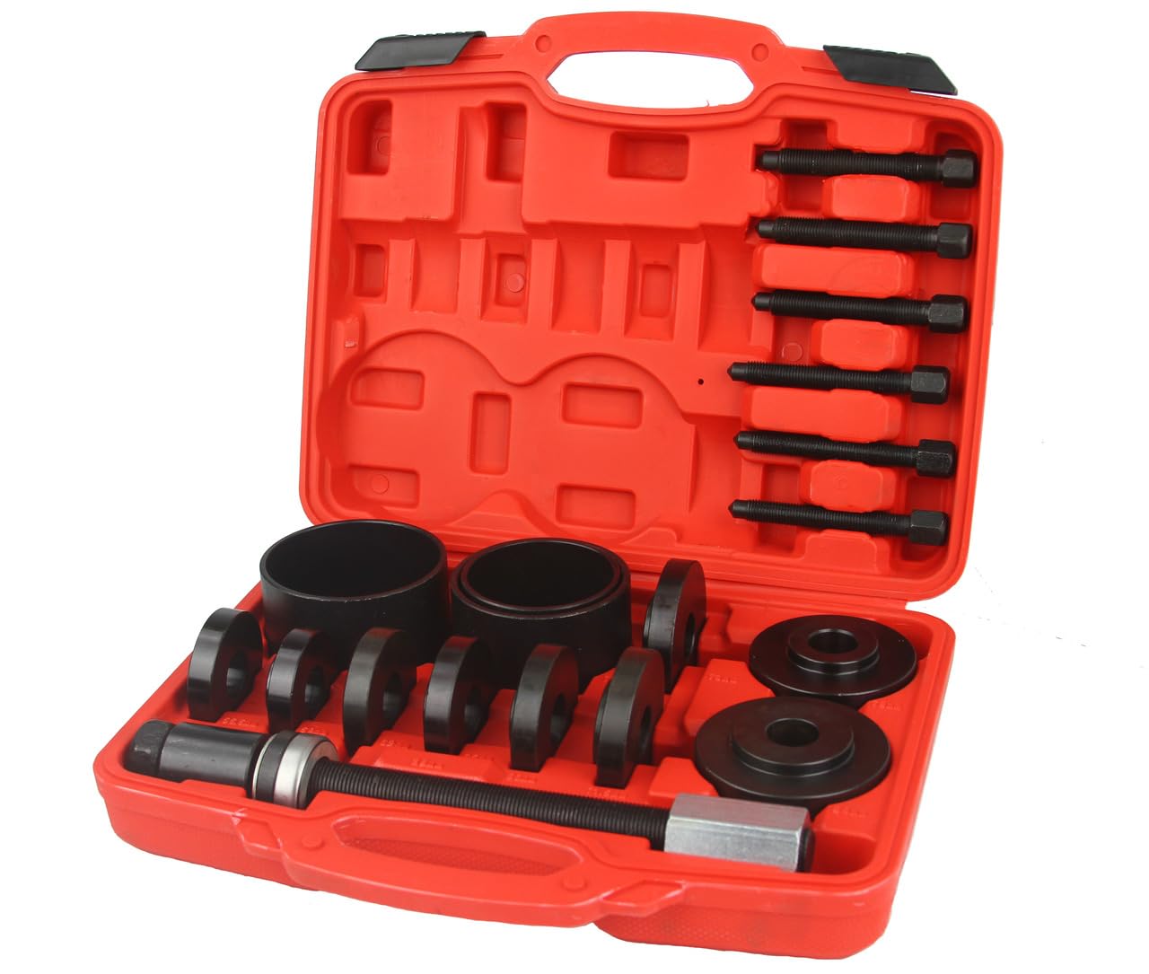 IMJ-Global Set Estrattore per Boccole e Cuscinetti Interni | 19 Pezzi | Estrattore 270 mm | Dischi Ø55,5-84 mm | Boccole 76-91 mm