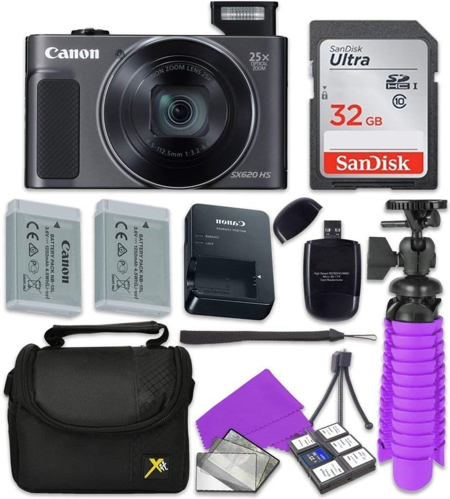 Canon PowerShot SX620 HS Digital Camera with Sandisk 32 GB
