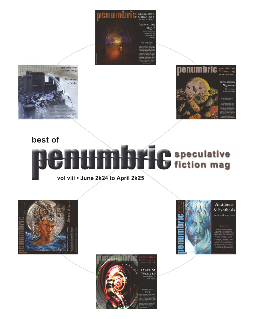 Best of Penumbric Speculative Fiction Mag, vol viii: June 2k24 to April 2k25