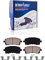 Vista 78 de Detroit Axle - Pastillas de freno para Dodge Dart 2013-2016 2014 2015 pastillas de freno de cerámica con reemplazo delantero y trasero de hardware