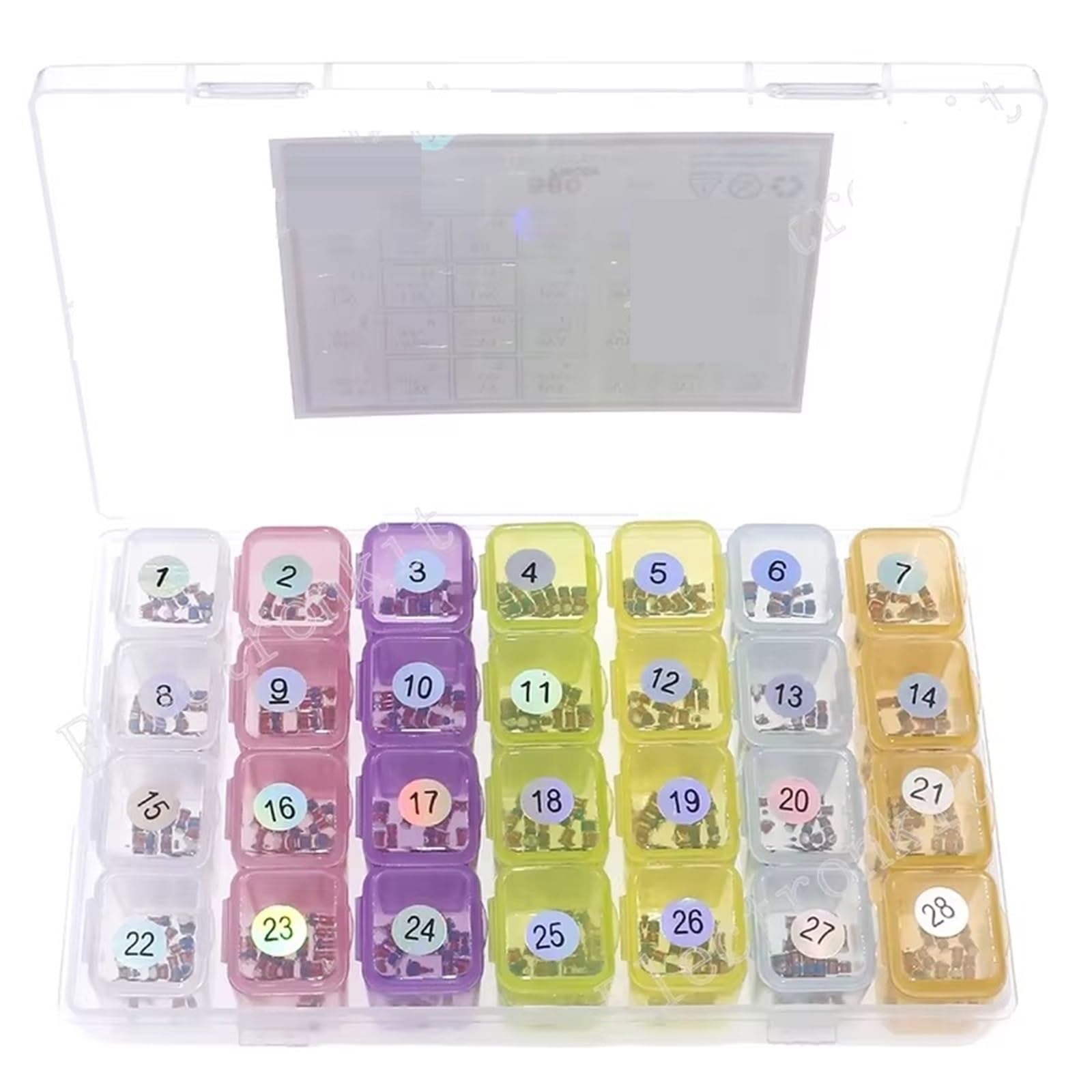 Kit Assortimento Diodo Zener SMD Da 560 Pezzi 28 Valori LL41 1W 3.3V .9V 4. 5.1V.5V 8.2V 9. 10V 12V 13V 15V 18V 22V 24V 30V 33V 39V 43V