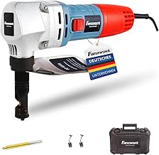 FANZWORK Knabber Blechknabber Knabber Nibbler Blechschere Blechnibbler 600W (mit Koffer und 2 x Stempeln)