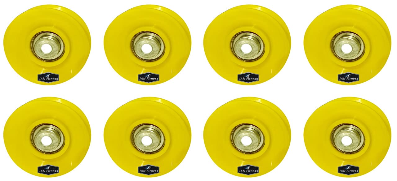 JAN Fitness Gym Exercise Machine Attachments Gym Pulley 3-inch with Inbuilt Bush and Bearing (Yellow) 8 Pieces (B09RB9YZJC) Amazon Price History, Amazon Price Tracker