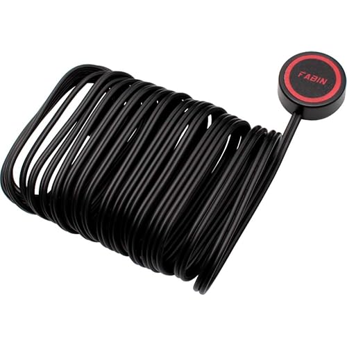 Miniatura 2 de FARBIN Botón de bocina 2 piezas, interruptor momentáneo con cable de 9.8 ft, interruptor de encendido y apagado de tapa roja redonda, SPST táctil