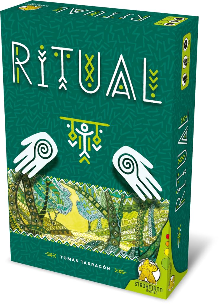 Strohmann Games Ritual: Cooperative Fantasy Board Game for 6+ Years, 2-4 Players, Grün, 23 cm x 15.5 cm x 0.1 cm