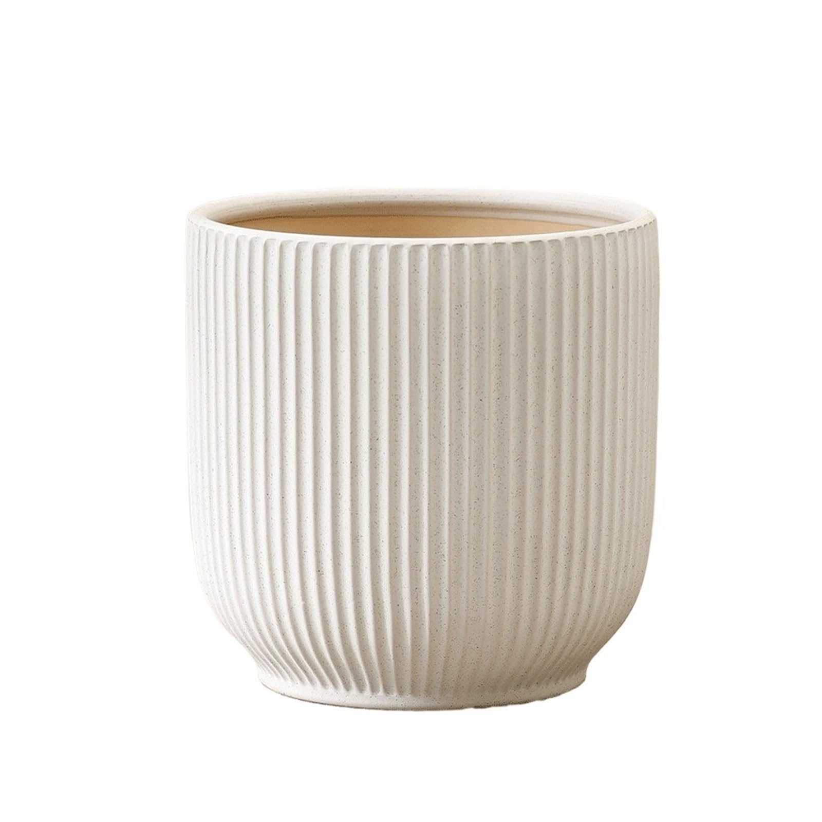 Doniczki Biała ceramiczna doniczka, bardzo duża, idealna do roślin doniczkowych Nandina i Monstera(Duży)