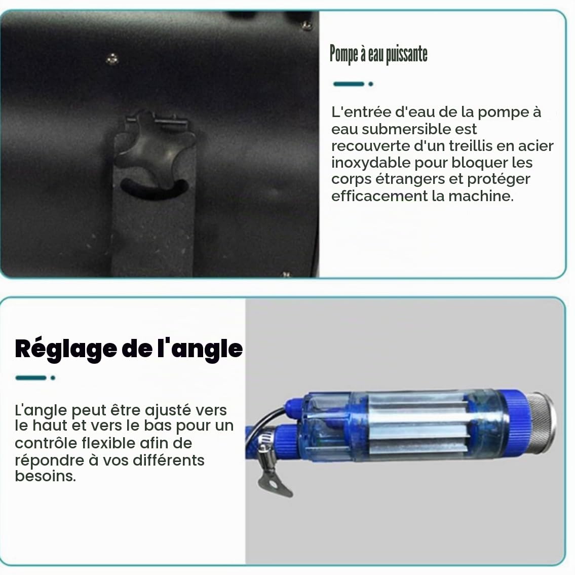 Machine à mousse de grande taille 1000 W, jet d'effet de scène à angle réglable, pour fêtes en plein air, baignade estivale pour enfants, distance de 6 à 10 m/surface de 80 m²