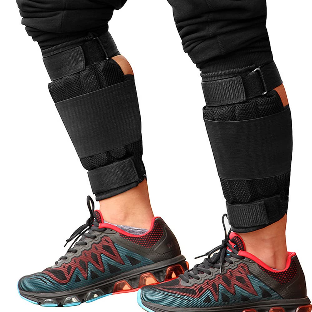 2 Confezioni Di Pesi Per Caviglia Regolabili, Fasce Per Gambe Caricabili Da 1 Kg/2 Kg/3 Kg Per Donne E Uomini, Allenamento Di Forza, Fitness, Corsa E Perdita Di Peso