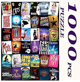 1000 Pieces of Jigsaw Puzzles Custom Broadway Musical Theater Jigsaw Puzzle for Adults and Teens Over 12 Years Old Large Size Ideal Relaxation Decompression Meditation Gift 27.6x19.7 Inches