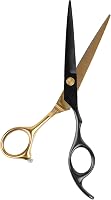 iLogic Barber Shop Professzionális Fodrász Olló 6 Hüvelykes Rozsdamentes Acélból - Kézzel Élezett Prémium Hajvágó Olló Fekete/Arany Színben 4