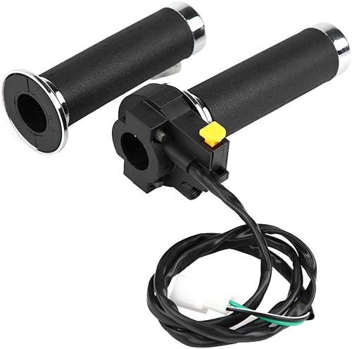 Acouto Empuñaduras de mano del acelerador, control del acelerador, interruptor de botón de apagado para manillar de 7/8 pulgadas 0.866 in motorizado