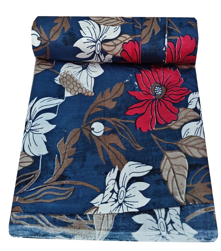 Kalap Floral Printed Cotton Cloth Materiel Indian Cotton Hand Block Print Fabric Running Jaipuri Hand Block Printed Women Dress Material Kurtis Natural 43″ Inches (2 Meter) Kalap Floral Printed Cotton Cloth Materiel Indian Cotton Hand Block Print Fabric Running Jaipuri Hand Block Printed Women Dress Material Kurtis Natural 43″ Inches (2 Meter)