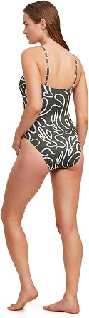 Gottex Luma Artsy Chic V Wire One Piece Women's Swimsuit Removable Soft Cups, Adjustable Straps and Front & Back Lining