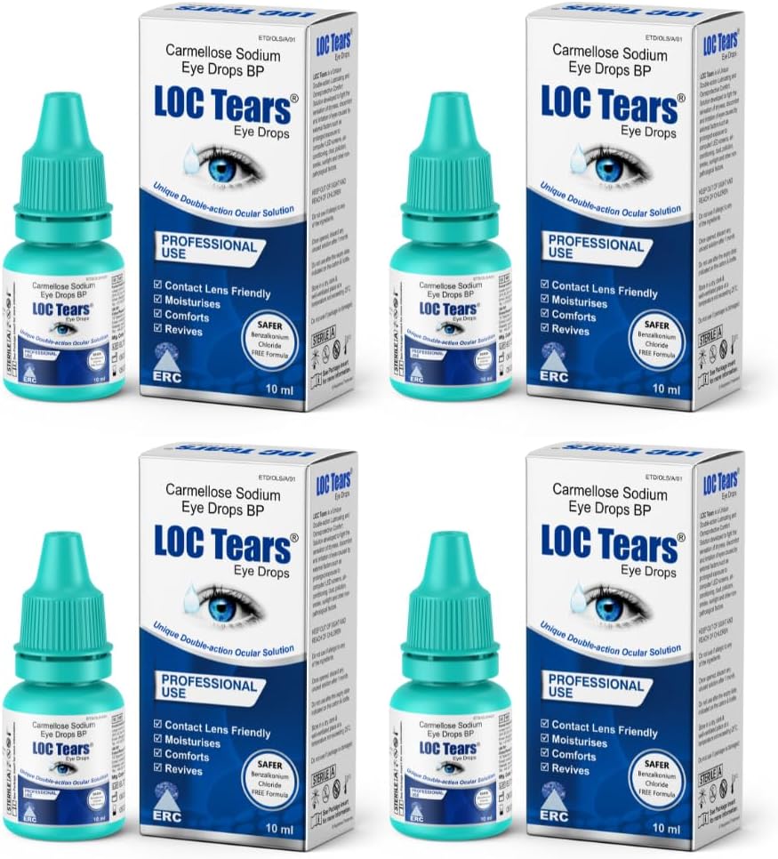 IDew 4 Pack Eye Drops for Screen Users and Gamers Relieves & Refreshes Eyes from Extended