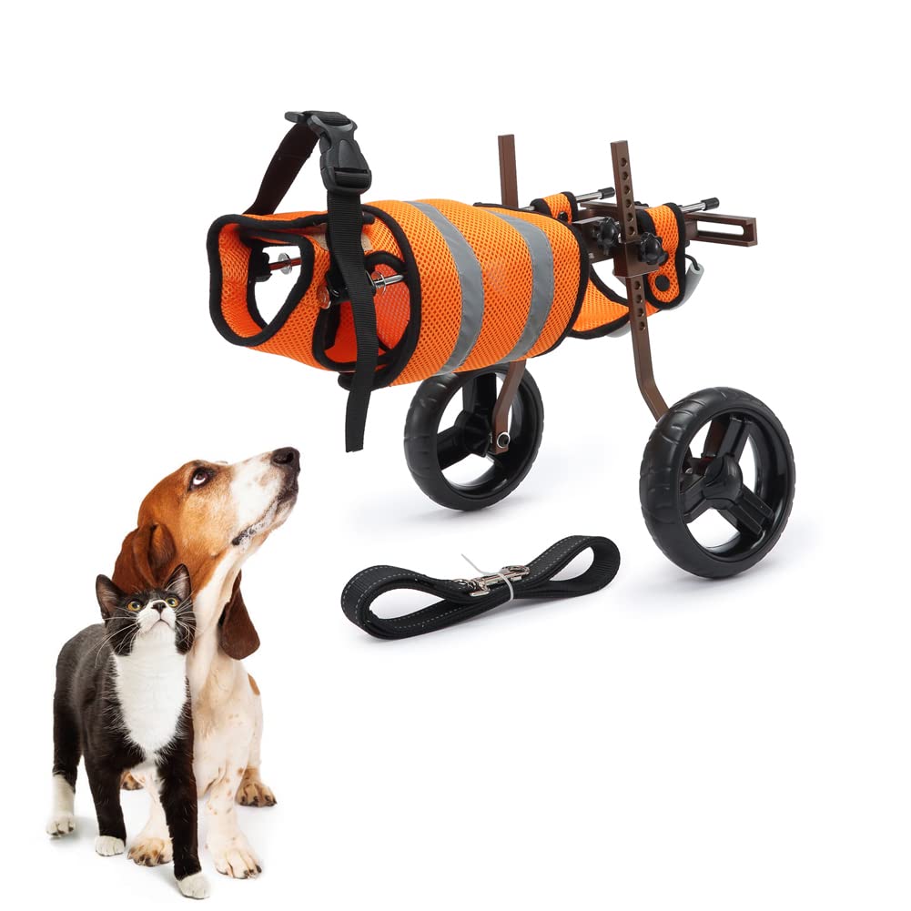 Buy Dog Wheel Chair,Lightweight 2Wheel Cat Wheelchair,Adjustable Pet