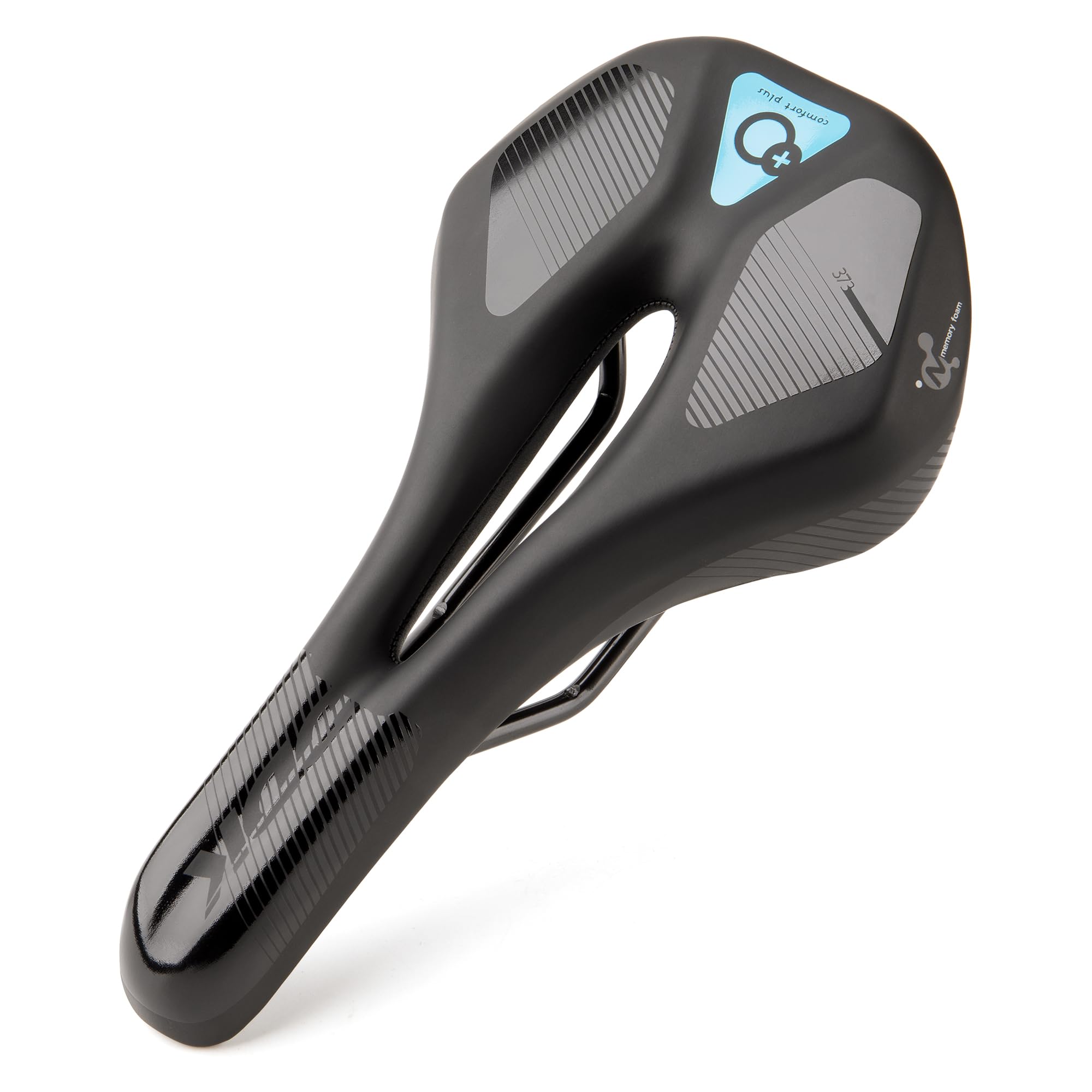 DDK Comfort Plus Bicycle Saddle - Memory Foam Comfort Saddle - Pressure Relieving & Shock Absorbing - Comfortable, Soft Padded Saddle for Men & Women (MTB/Road Bike)