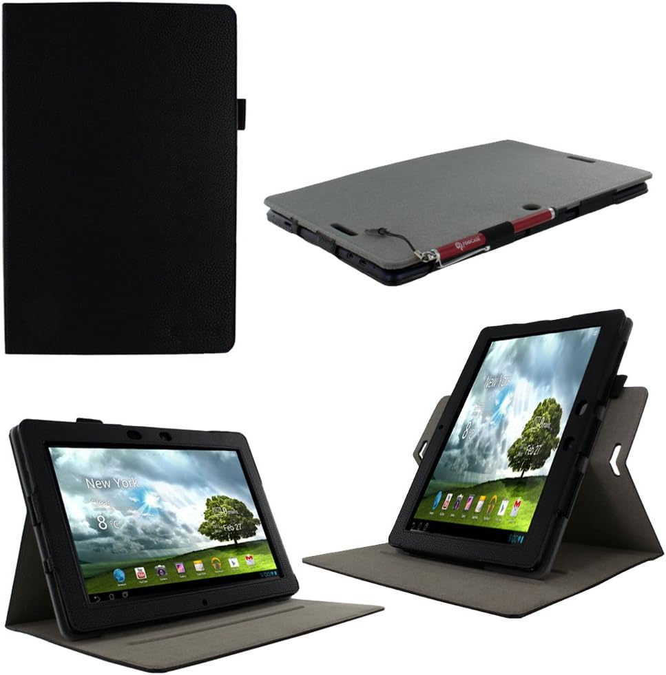 rooCASE ASUS MeMO Pad FHD 10 Case ME302C / ME301T Dual View Multi Angle Stand Cover Black