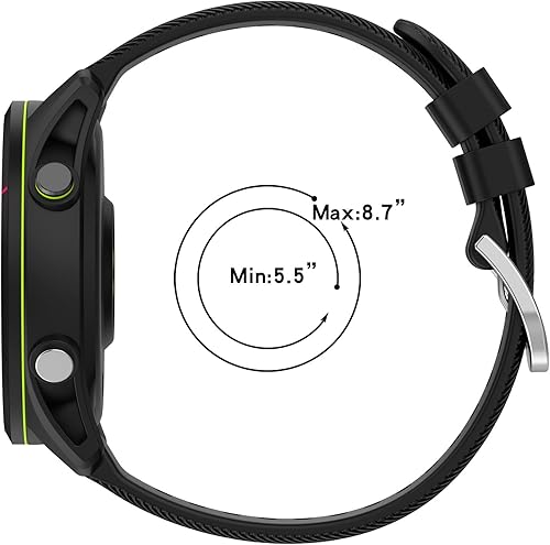 Miniatura 5 de Miimall Correa de silicona compatible con Garmin Forerunner 255