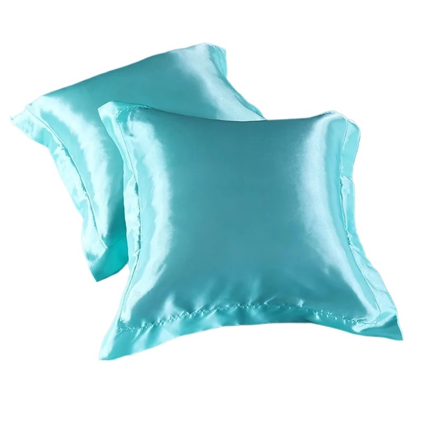 Silk Pillowcase Silk Satin Square Pillowcase Throw Pillow Pillowcase Solid Color Washed Silk Simulation Silk 50x50cm
