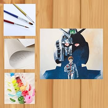 Amazon | デジタル油絵 ネオ ジオンガンダム 数字油絵 DIY絵