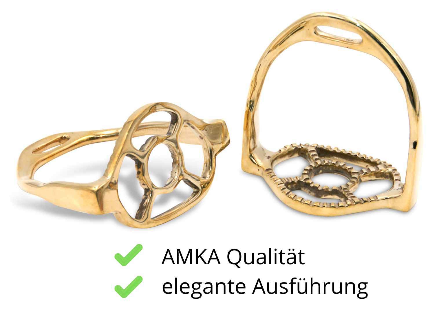 AMKA Barocksteigbügel Spanische - Portugiesische Steigbügel Messing 015/036