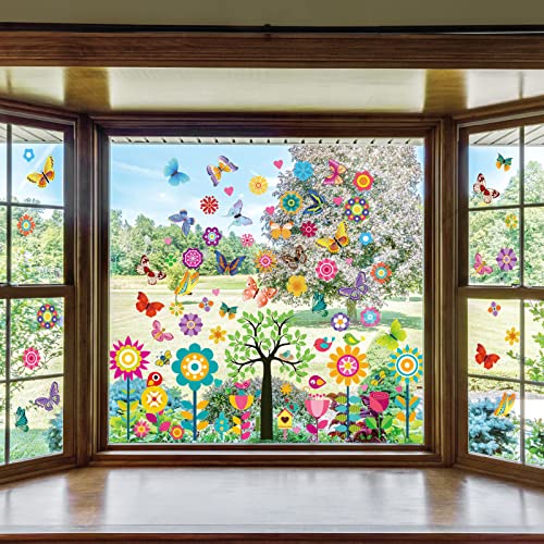 Fensterbilder In Herzform – Doppelseitig, 70 Stück, Bunt, Für Valentinstag, Hochzeit Oder Party