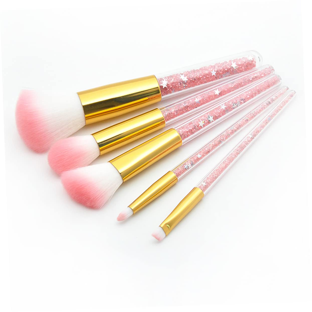 MAGICLULU Set Da 15 Pezzi pennello da trucco per donna kit pennelli make up professionali polvere pennelli per cipria pennello per fondotinta pennello per cosmetici pennello per cipria viso
