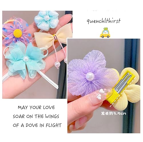 Miniatura 5 de Paquete de 15 pares30 pinzas para el cabello para niñas, pinzas de pelo a presión de mariposa, lindos pasadores para niñas, pinzas para el cabello