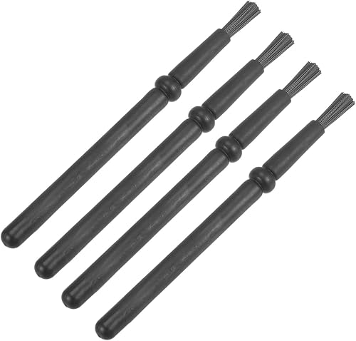 Miniatura 1 de uxcell Cepillo antiestático ESD, mango de plástico portátil, cepillos de limpieza de laboratorio de nailon para teclado electrónico, PCB BGA,