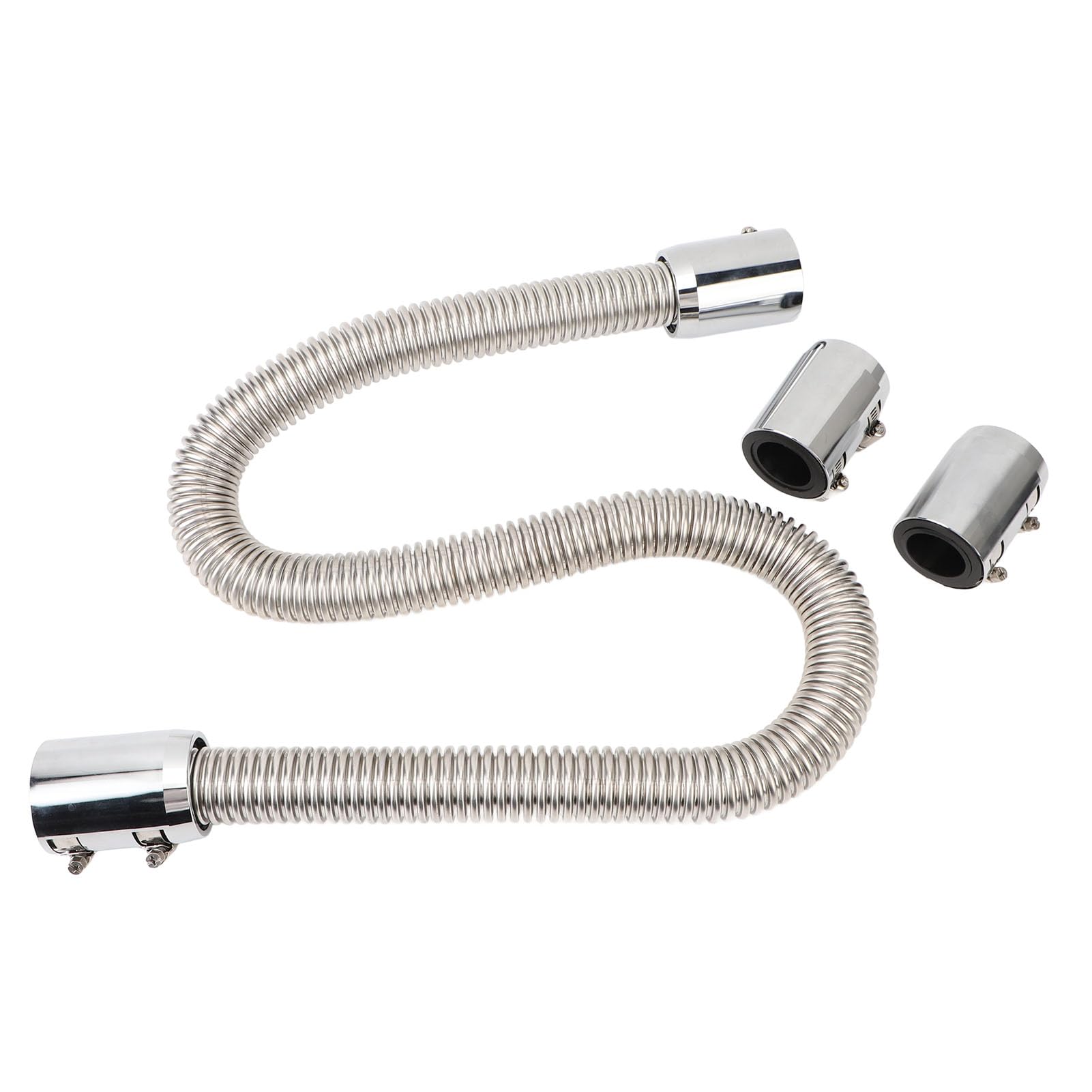 48i Le Cool Hose Kit Universal Heat Edelstahl-Wärmeableitungsschlauchset mit 4 Le Schlauchset für Effizientes Wärmemanagement (SILVER)