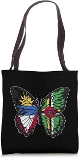 Antigua and Dominica Mix Butterfly Antiguan & Dominica Roots Tote Bag
