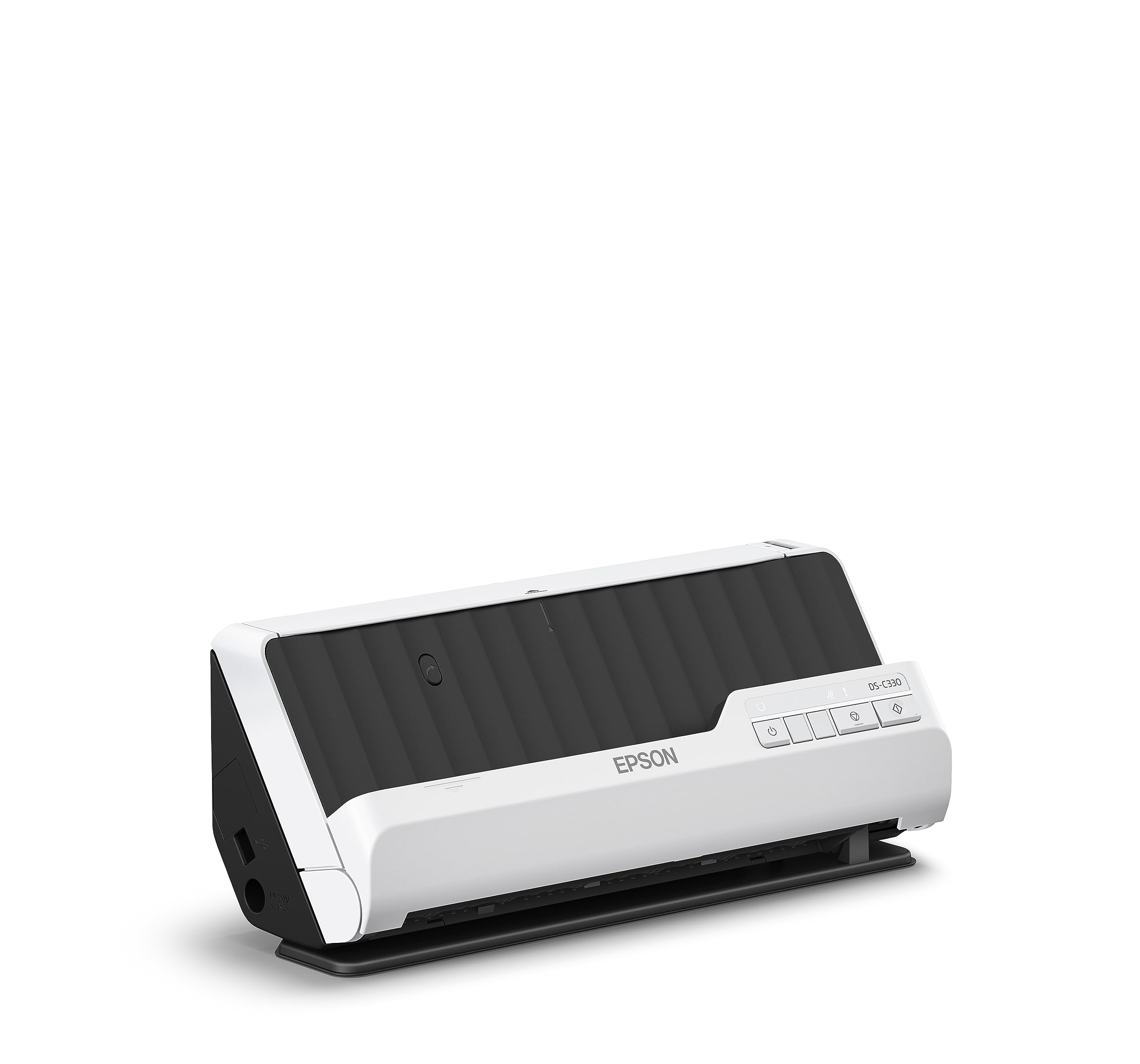 Epson DS-C330, Escáner Vertical de Documentos A4, USB, Alimentador Automático de Documentos, escaneado Doble Cara (dúplex), Color Blanco