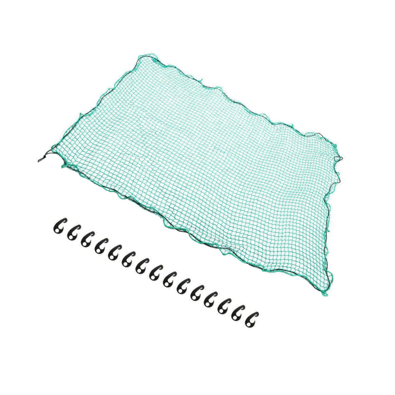 Rete Cargo in Nylon Resistente per Pick-up e Rimorchio con Corde Elastiche e Ganci per Copertura Estensibile e Sicura del Carico