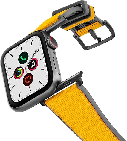 MERIDIO Submarine | Cinturino in Gomma Naturale Resistente all'Acqua  Compatibile con Watch OS Serie 7|6|SE|5|4|3|21 | 42/44/45 mm, Alluminio  Grigio Scuro : Amazon.it: Elettronica