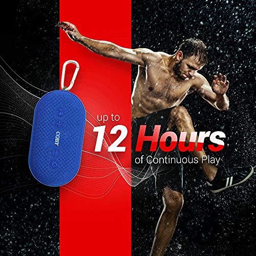 Coby Portable Bluetooth Speaker | Ipx-5 Waterproof Wireless 12W Speakers | Loud Hd Sound Quality | Rugged Outdoor Speaker For Iphone, Smartphone, Tablet, Laptop & Ipad | With Suction Cup & Carabiner #TOP3