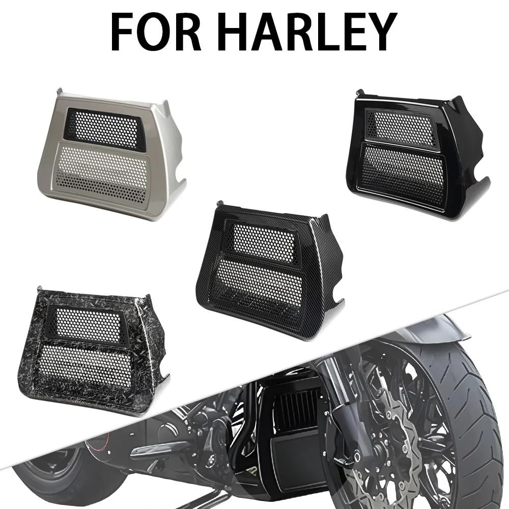 Osłona chłodnicy motocykla Osłona grilla chłodnicy przedni spoiler Fairing pasuje do Harley 24 + FLHXSE FLTRXSE FLTRXSTSE FLHX ochraniacz motocykla(Grey)
