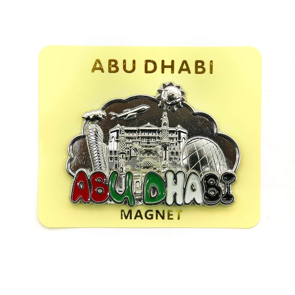 Abu Dhabi Landmarks Ref Magnet Silver